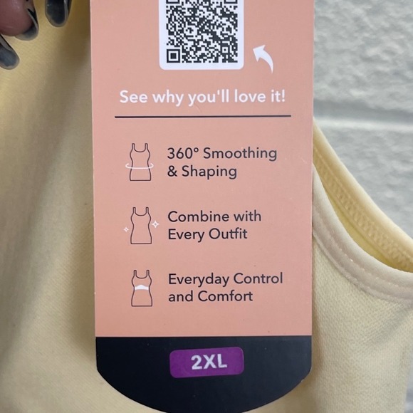 Shapermint Essentials Scoop Neck Cami Womens 2XL Shaping Layering Capsule - Picture 7 of 10